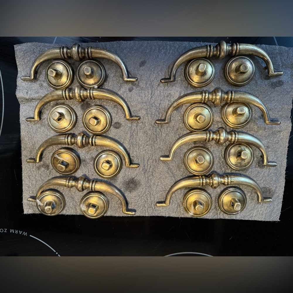 Elegant Brass Vintage Desk Handles